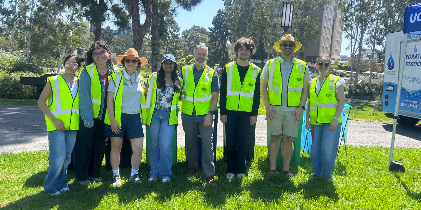 Staff comes together for a group photo to celebrate zero waste at the 2026 staff picnic.