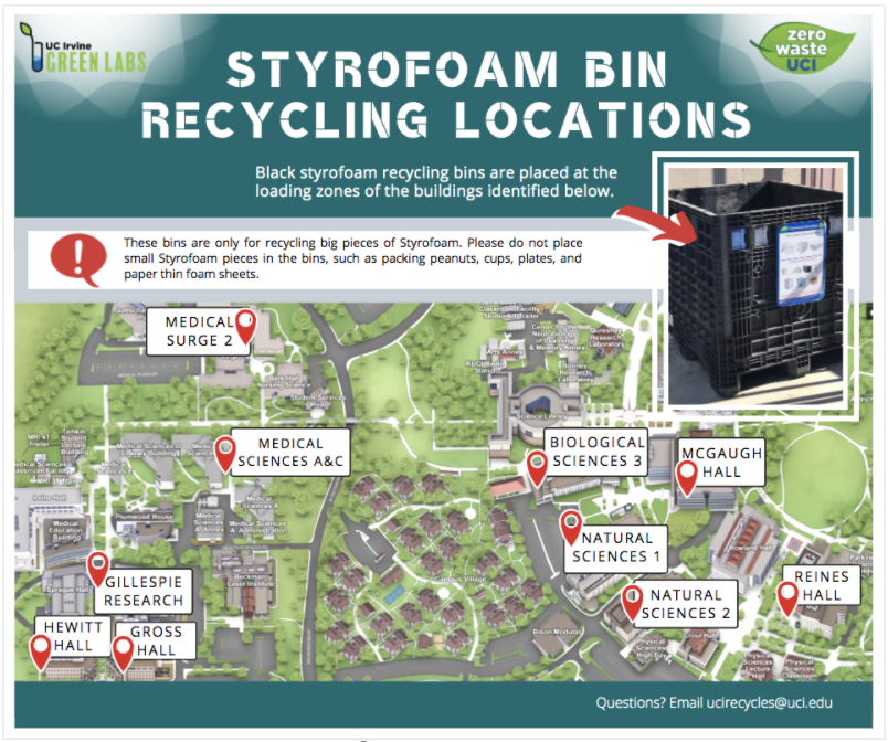 styrofoam bin recycling locations